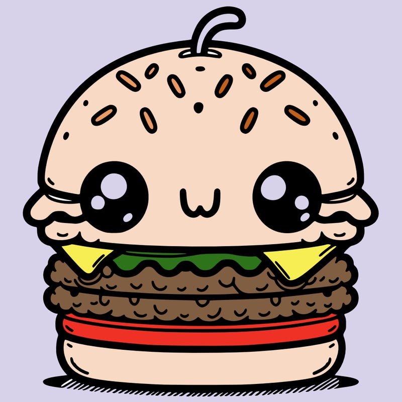 burger cute