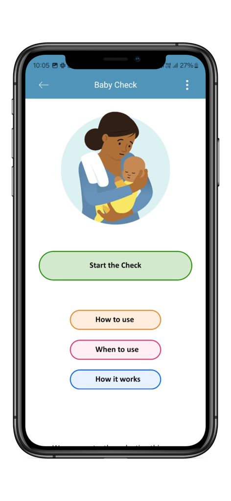 The Lullaby Trust Baby Check - The Lullaby Trust Baby Check app home screen