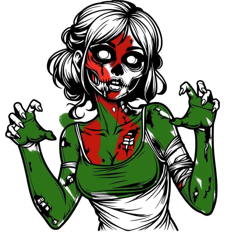 realistic zombie girl