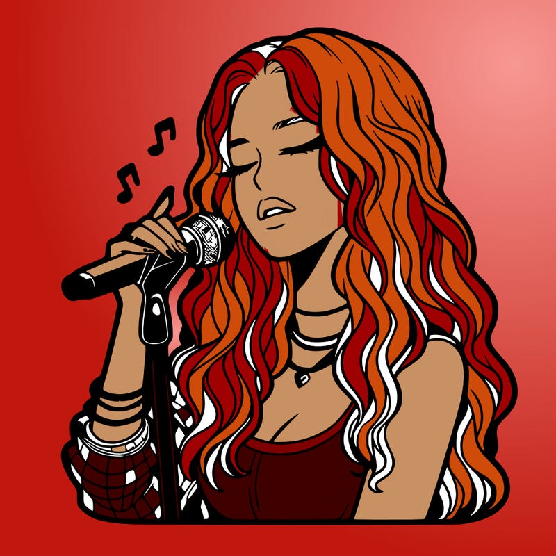 realistic female singer