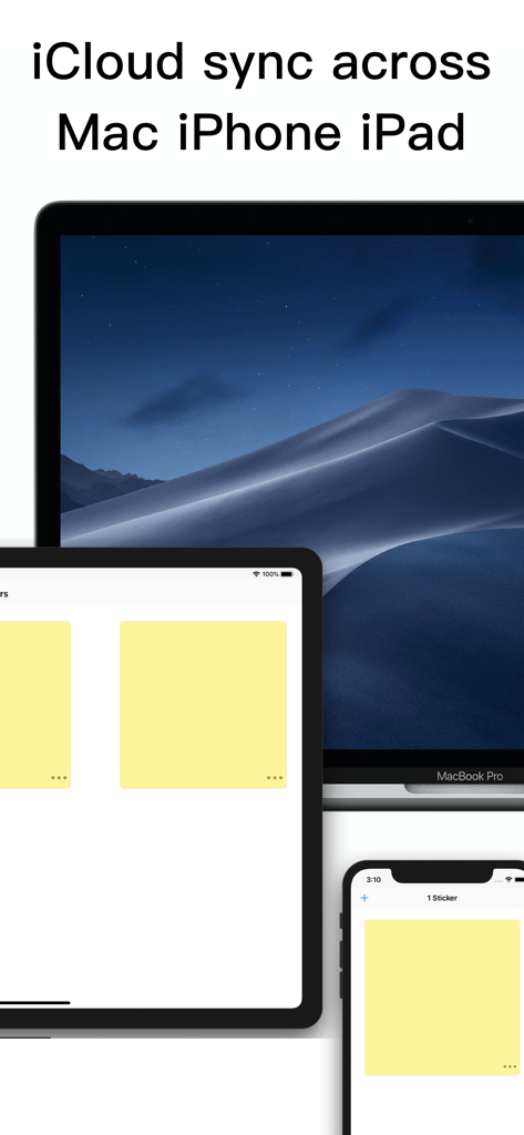 Sticky Note Pro: Post-it&Memo - Sticky Note Pro iCloud sync across Mac iPhone and iPad
