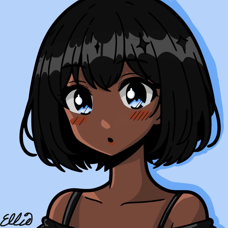 anime girl with short hair