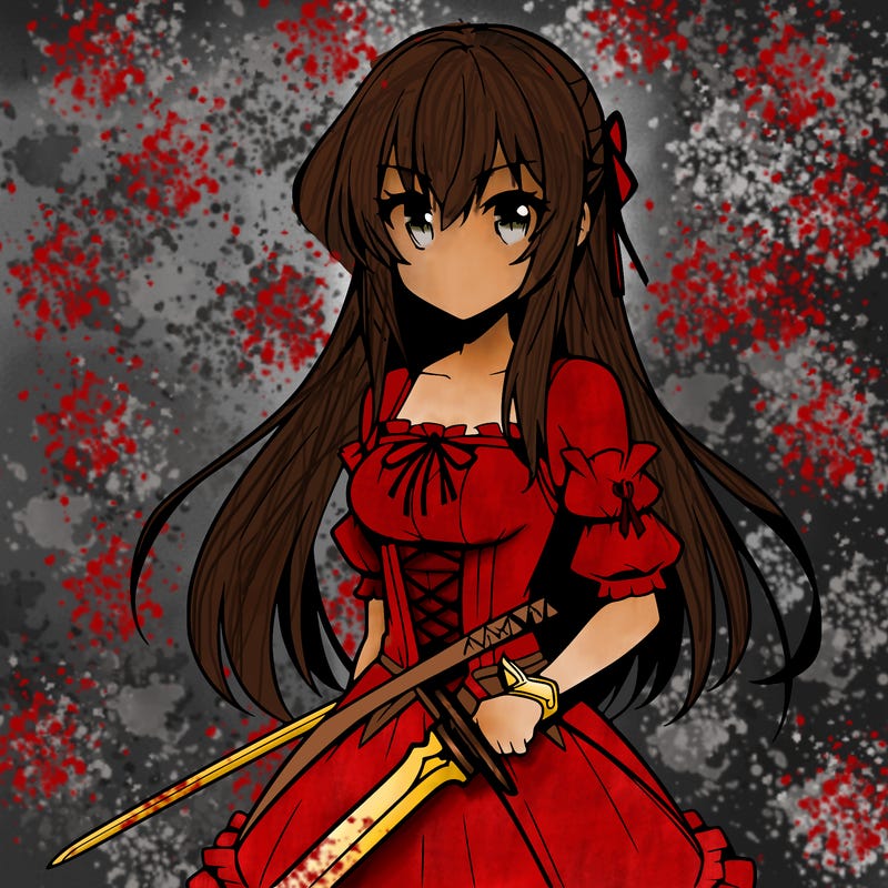 anime female with sword