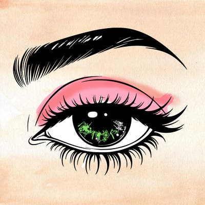 eye closed realistic