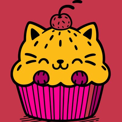 cat cupcake