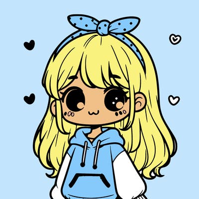 girl and a cute hoodie