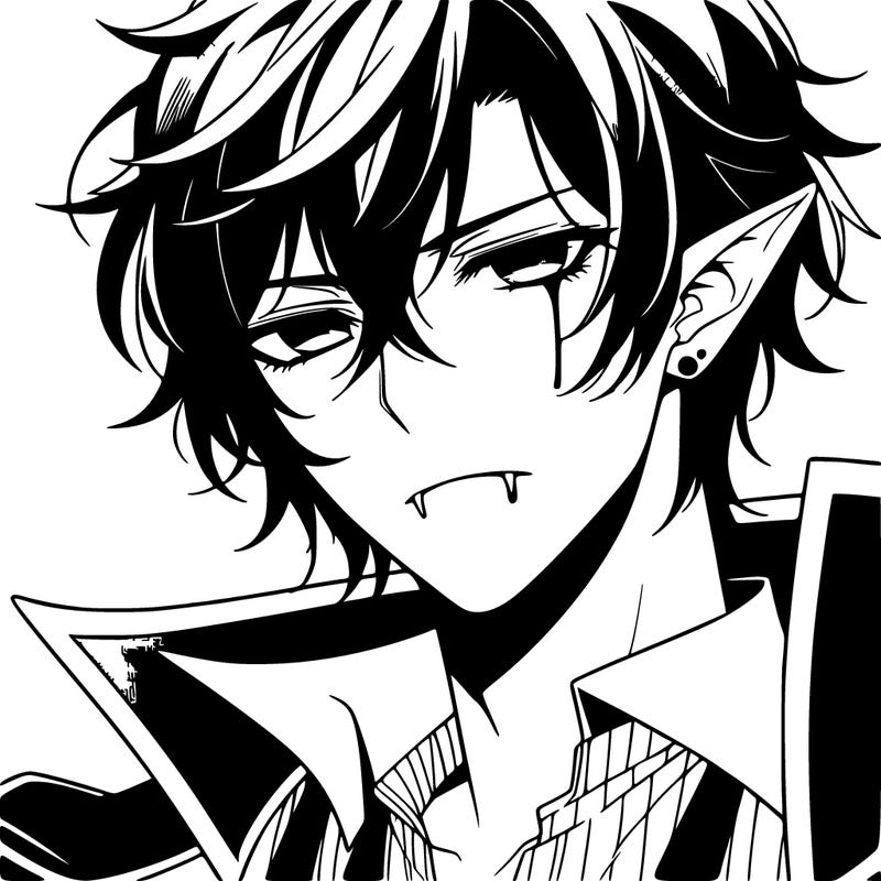 hot vampire anime guy