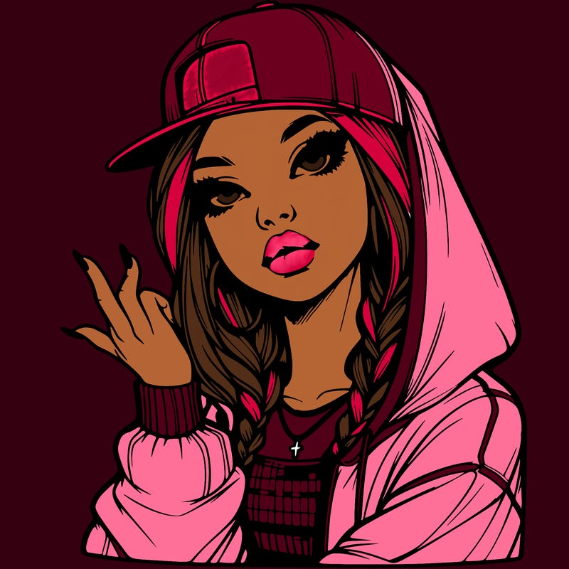 realistic hip hop girl