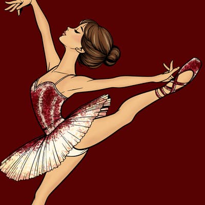 realistic ballerina