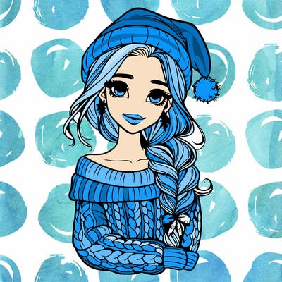 christmas realistic girl