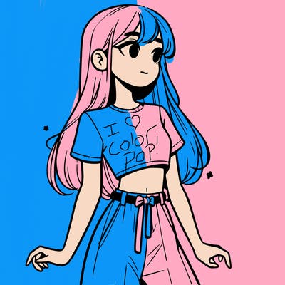 girl in a cute crop top