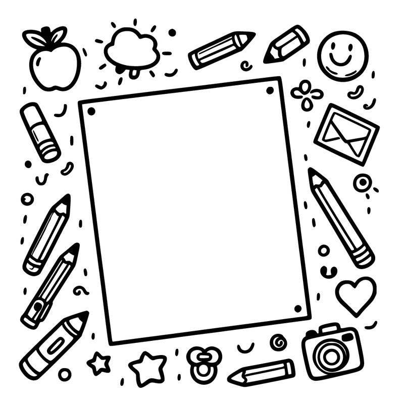 a blank white paper with nothing on it