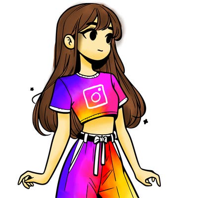 girl in a cute crop top