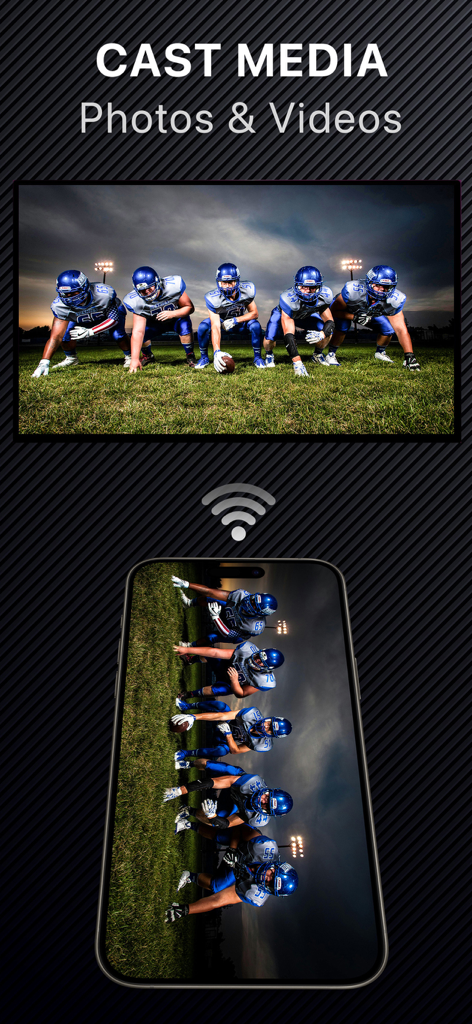 Casting photos and videos from an iPhone to a smart TV
