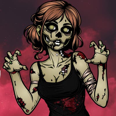 realistic zombie girl