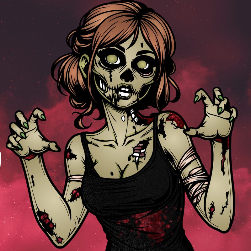 realistic zombie girl
