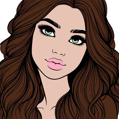 beautiful realistic girl