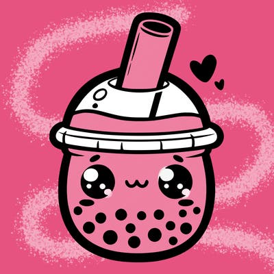 cute boba tea