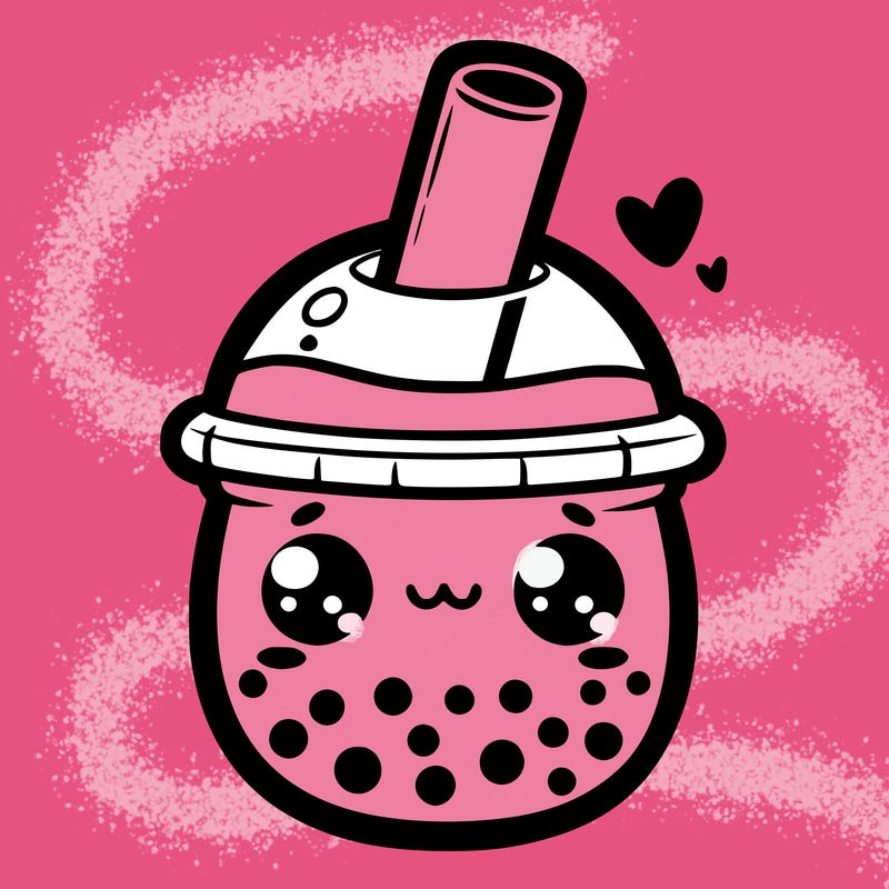 cute boba tea