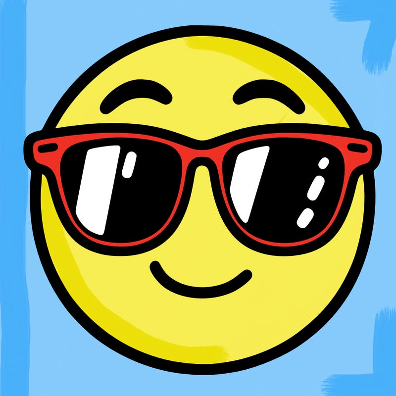 emoji with sunglasses