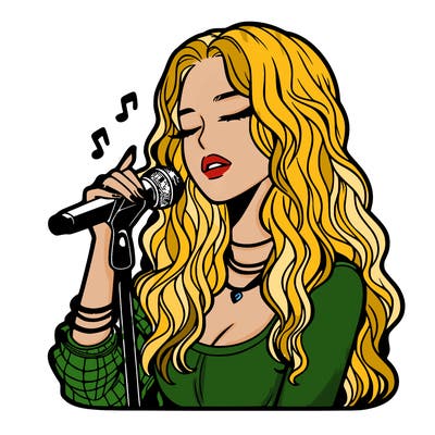 realistic female singer