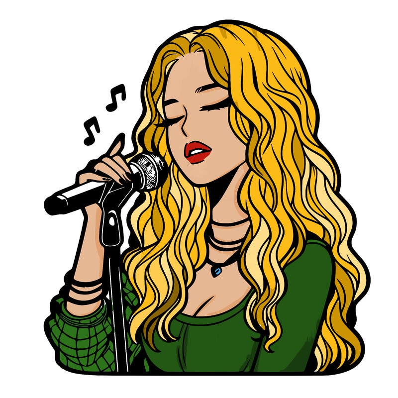 realistic female singer