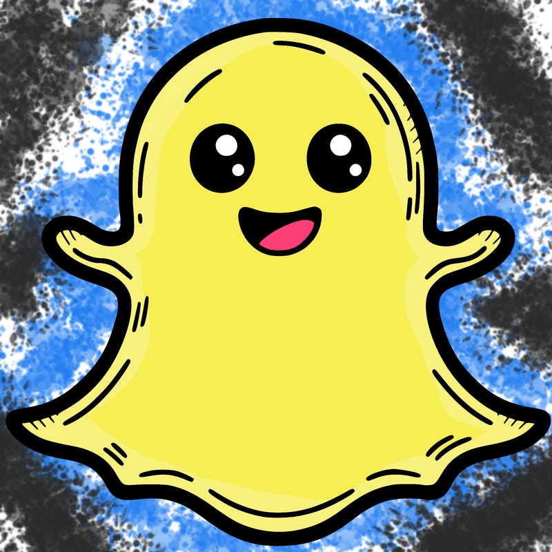snapchat ghost with no eyes