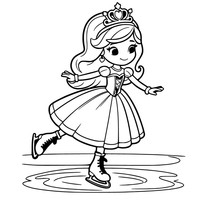 princess skating on ice
