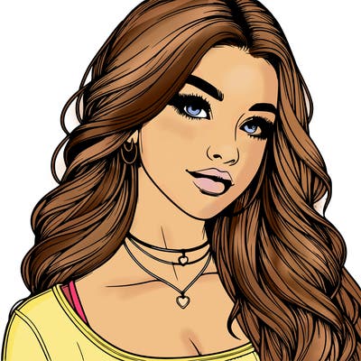 detailed realistic girl