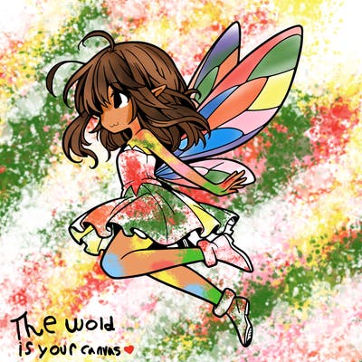 manga fairy flying