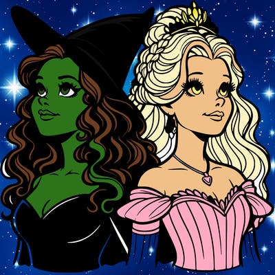 'elphaba and glinda (realistic)