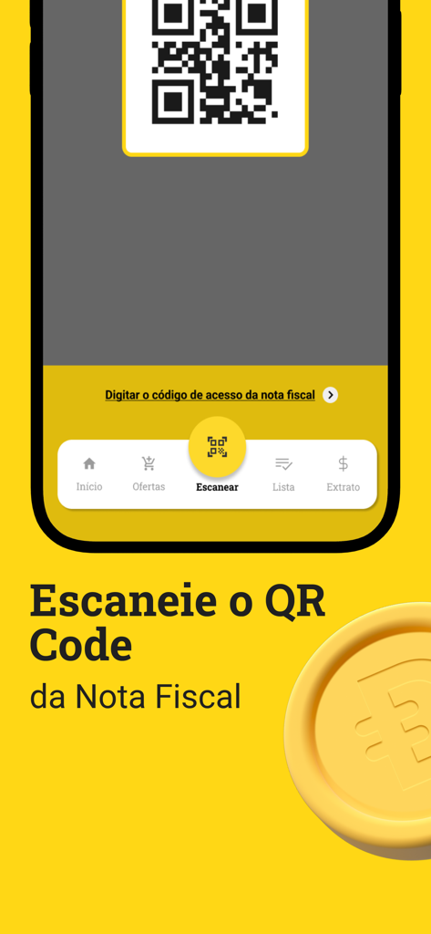 Dinerama - Interface of the Dinerama app showing the receipt QR code scanning feature for earning cashback
