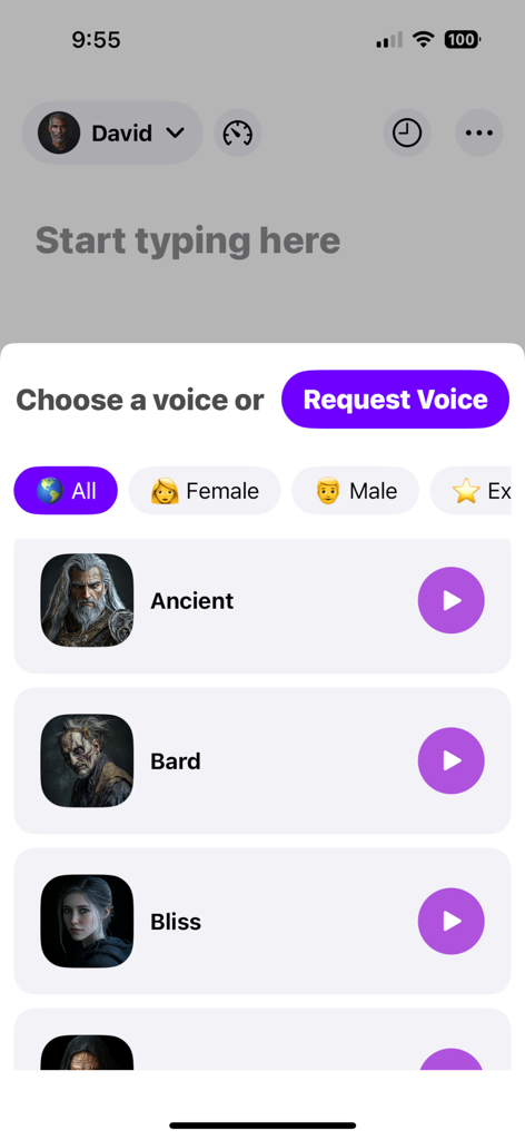 AI Voice Labs Clone Generator - Books App | MWM
