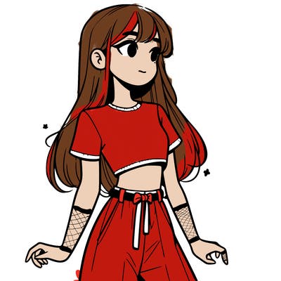 girl in a cute crop top