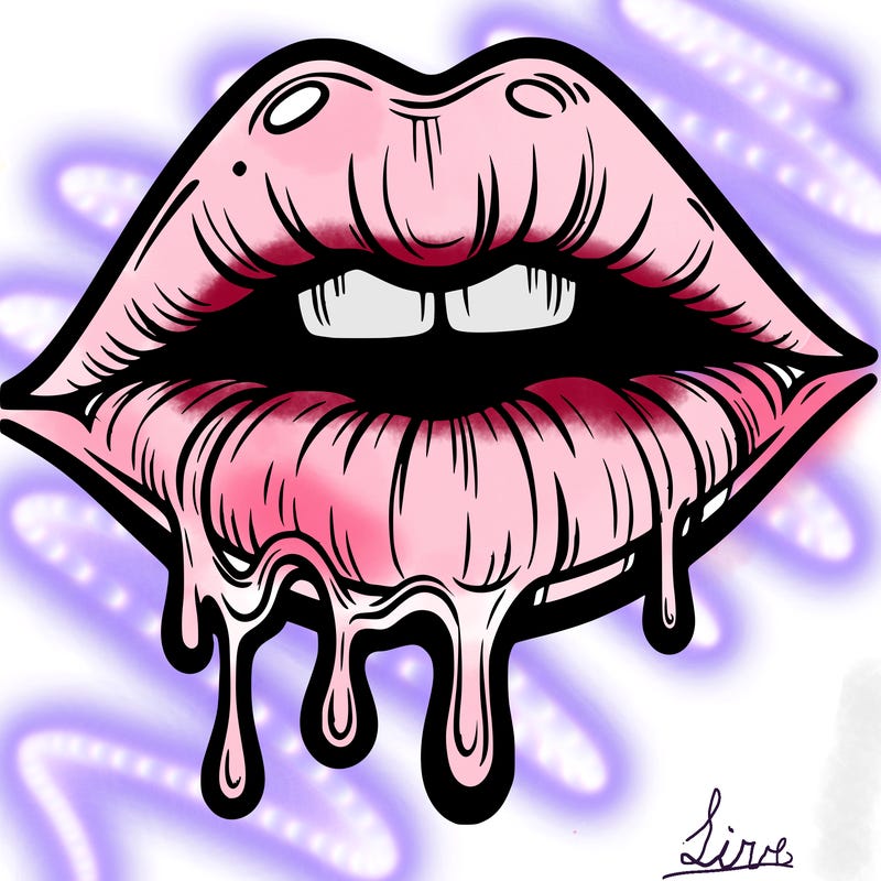 lips that look realistic and drip