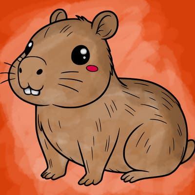 cute capybara