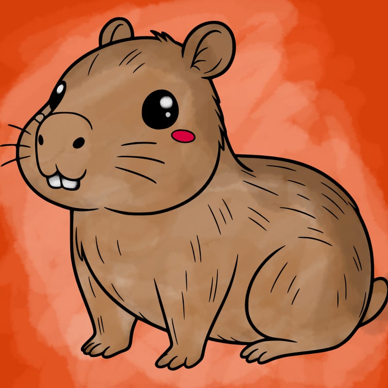 cute capybara
