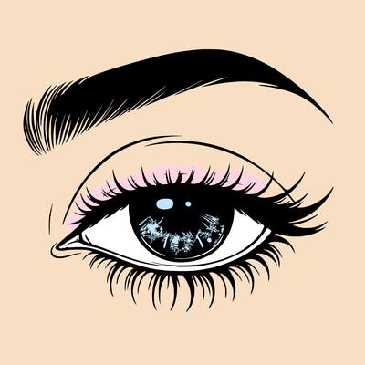 eye closed realistic