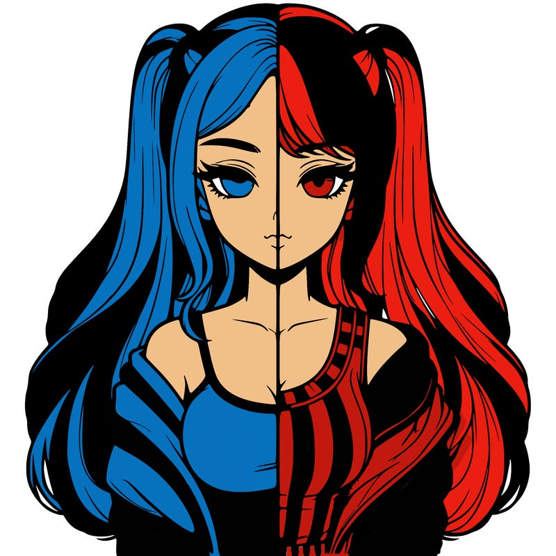 realistic girl split