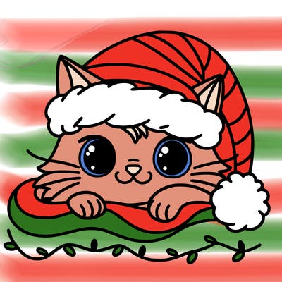 cat christmas