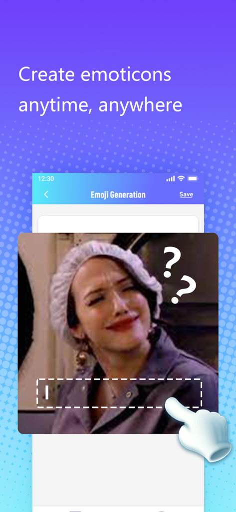 Castly+ - Interface for creating custom emojis and emoticons in the Castly plus app