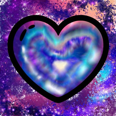 a blank heart