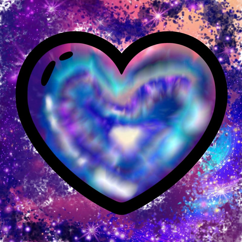 a blank heart