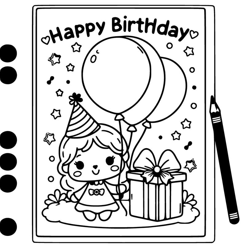 happy birthday with ballooon