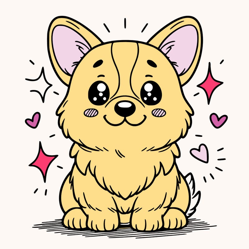 a cute corgi