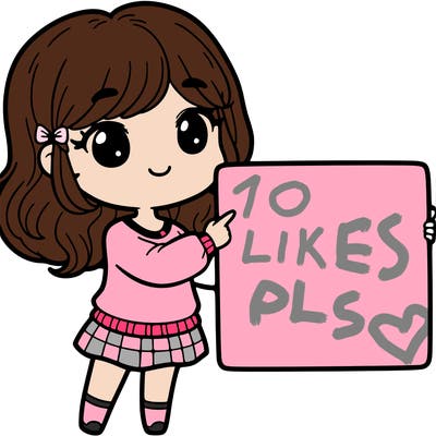 cute girl holding white sign