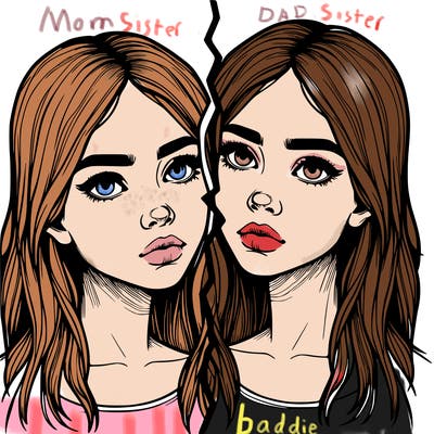 realistic girl split