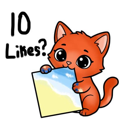 a small cat with a blank sheet of paper in its hand. the cat is sooooooo cute!