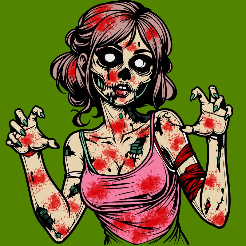 realistic zombie girl