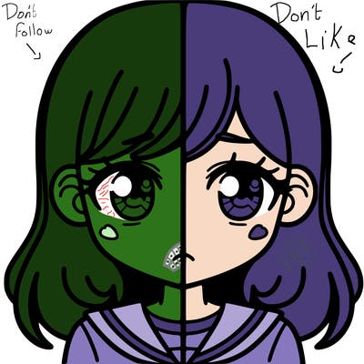 a split of a girl